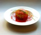 ★海老と帆立貝のロールキャベツ　トマト味噌ソース