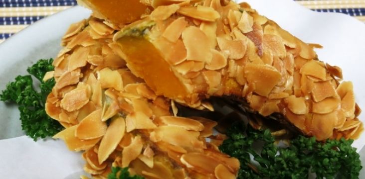 かぼちゃのアーモンド揚げ