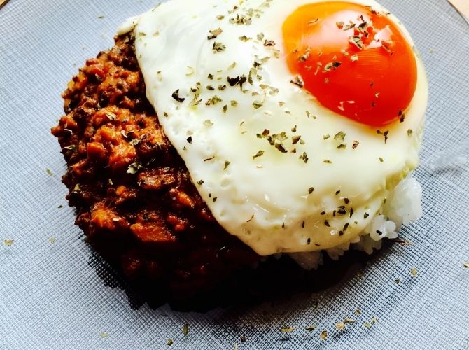 4種きのこのキーマカレー風