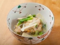 里芋で揚げた鰆の野菜あんかけ 佐藤 佑樹（銀座 凛）